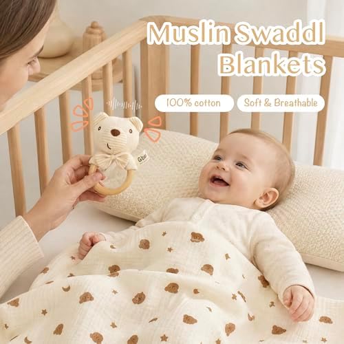 Baby Gift Set for Baby Shower - 10 Piece Newborn Box with Essentials - Image 3