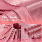 20x10ft Shimmer Rose Gold Sequin Backdrop Curtain for Parties,Thick Wrinkle Free Glitter Backdrop Drapes Rose Photo Back Drop Curtains for Birthday Wedding Party Photography Background-4 Panels 5x10ft - Image 2