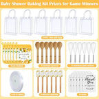 Teenyyou 6 Sets Baby Shower Prizes Potholder Spatula Spoon Whisk,Honey - Image 2