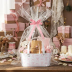 Wonderjune Leather Gift Basket Empty with Handles, 13.4 x 7.5 x 5.5 Inch - Image 5