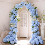 65Pcs Blue Hydrangea Artificial Flowers Bulk for Home Decor - Image 6