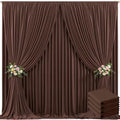 20ft x 10ft Brown Backdrop Curtain for Parties Wedding Brown Wrinkle Free Backdrop Drapes Panels for Baby Shower Gender Reveal Birthday Photo Photography Polyester Fabric Background Decoration by Suppromo