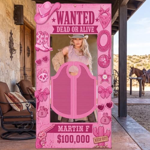 Funrous 6 ft Pink Cowgirl Cardboard Stand-up Party Decor, 1 Pcs - Image 7