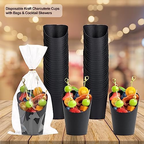 Disposable Charcuterie Cups 120 PCS with 200PCS Sticks and 120PCS Bags - Image 4