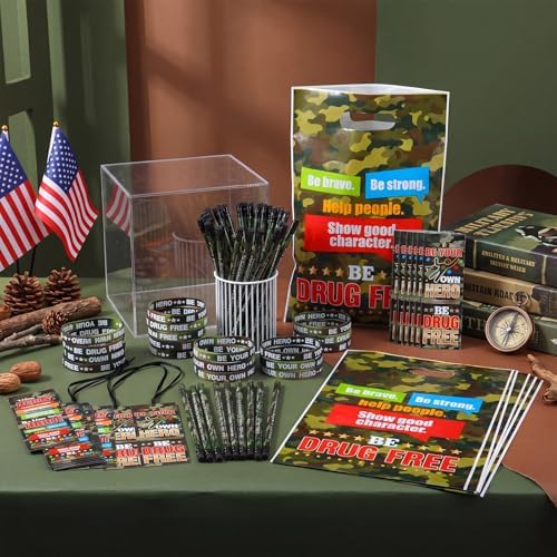 Resurhang 200 Pcs Be Your Own Hero Items Kit, Drug Free Awareness Favors - Image 3