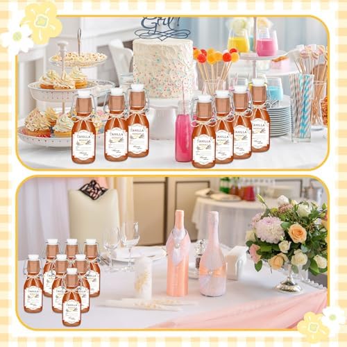 Queekay 20 Pack Mini Swing Top Glass Bottles - Image 5