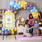 Black Metal Easel Stand for Sign,Heavy Duty Art Easel with Adjustable Chain,Tripod Structure,4-Level Height—Easels for Wedding Welcome Sign Holder,Baby Shower Poster,Birthday Party,Posters - Image 6