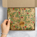 Jillson Roberts 20" x 30" Printed Christmas Gift Tissue, Reindeer Tapestry (48 Folded Sheets) - Image 4