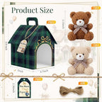 Maitys 48 Pcs Tartan Plaid Bear Baby Shower Favor Gifts - Image 5