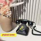 Audio Guest Book Wedding Phone with One-Touch Playback & Adjustable Volume for Wedding, Anniversary, Birthday Parties, Baby Shower(Black A) - Image 4