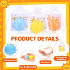 Leelosp 50 Sets Here Comes The Son Baby Shower Soap Favors Sunflower Shape - Image 3