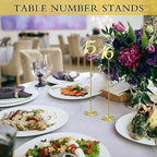 Therwen 20 Pcs Metal Table Numbers 1-20 Table Numbers for Wedding, Gold - Image 5