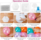 Balloon Arch Stand Kit, Adjustable Frame with 15 Fiber Poles, 50 Clips, Air Pump, for Birthday, Wedding, Baby Shower - Image 6