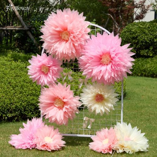 Large Tissue Paper Flower for Baby Shower Party Wall Decor(Pink) - Image 2