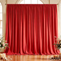 10x10ft Wrinkle Free Red Backdrop Curtain for Parties, Soft Red Christmas Photo Backdrop Curtains, Polyester Photo Backdrop Drapes for Birthday Party Baby Shower Photography Background by HietaapPartyDecorations