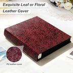 RECUTMS 4x6 Photo Albums 1000 Pockets Leather Large Wedding Album Grape - Image 3
