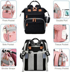SHITIESHOU Diaper Bag Backpack Baby Bag for Mom Dad with Changing Pad, 19 Pockets, Large Waterproof Travel Baby Girl Boy Toddle Diaper Bag with Insulated Pocket, Baby Shower Gifts, Black - Image 3