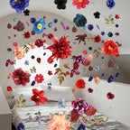 6 Pcs 35.9 ft Hanging Flower Artificial Wildflower Garlands Floral Vines - Image 5