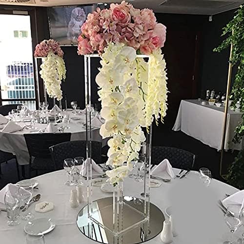 10-pack Flower Stand, Acrylic Crystal Flower Stand Wedding Decorations, Acrylic Vases Clear Column for Event Centerpiece Party Hotel Home Decor, Tall Vase Backdrop Decoration - Image 6