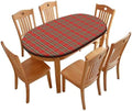 Red and Green Plaid Pattern Print Tablecloths Oval Leakproof & Sturdy Washable for Event Wedding Banquet & Parties Fits for 42" x 60" Oval Table by ZNCTFMR