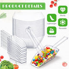 Vesici 72 Pcs 12 oz Clear Plastic Candy Bowls Set 36 Pcs Candy Containers - Image 3