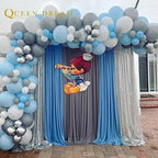 2FTx8FT Silver Glitter Sequin Curtain for Party Photography Backgrounds - Image 2