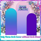 3 Pcs Birthday Arch Backdrop Cover Kpop Theme Photo Background Decoration - Image 2