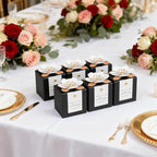 FEIYI 20 PCS Favor Boxes, Black Candy Boxes 2.55x2.55x2.55 - Image 6