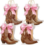 Tioncy 24 Pcs Cowboy Boot Paper Gift Bags, Cowboy Style, Brown by Tioncy