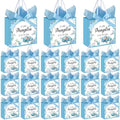 Gersoniel 50 Set Blue Pumpkin Gift Bags with Handles for Fall Baby Shower by Gersoniel
