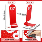 Tuanse 1-30 Table Order Numbers,Restaurant Double Sided Acrylic Sign, Red - Image 2