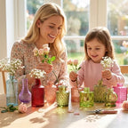 36 Pack Colorful Glass Bud Vase Set, Small Colored Vintage Vases - Image 5