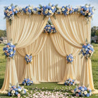 40x10ft Champagne Backdrop Curtain Panels for Parties - Wrinkle Free Polyester Photo Curtain Backdrop Wedding Back Drop Fabric Drapes for Party Decorations Background for Photography - Image 7
