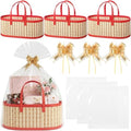 Reallnaive 3 Set Large Empty Gift Basket to Fill, Bamboo Woven by Reallnaive