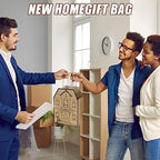 Colarr 50 Pcs House Shaped Gift Bag Real Estate Agent Supplies, Brown - Image 3