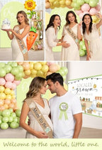 296pcs Locally Grown Baby Shower Decorations for Girls, Serves 25 - Image 7