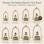 Personalized Enchanted Rose Dome Wedding Guest Book Alternative Frame - Image 6