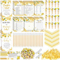 Sherr 476 Pcs Bee Baby Shower Games Yellow, Pacifier Hunt Belly Measuring by Sherr