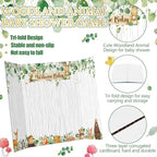 Ctosree 31 Pieces Woodland Animal Baby Shower Diaper Game 1 Diaper Baby Shower Game Board 7 Diapers 10 Plastic Balls 1 Organza Bag for Bridal Games Boy Girl - Image 4