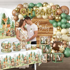 267PCS Fexivo Woodland Baby Shower Decorations Set, Serves 25 Guests - Image 6