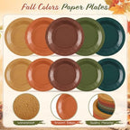 Mimorou 175 Pcs Fall Party Disposable Tableware Set Party Supplies - Image 4