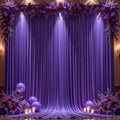 10x12ft Purple Backdrop Curtain Panels for Parties - Wrinkle Free Polyester Photo Curtain Backdrop Wedding Back Drop Fabric Drapes for Party Decorations Background for Photography by WishCare