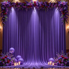 10x12ft Purple Backdrop Curtain Panels for Parties - Wrinkle Free Polyester Photo Curtain Backdrop Wedding Back Drop Fabric Drapes for Party Decorations Background for Photography by WishCare