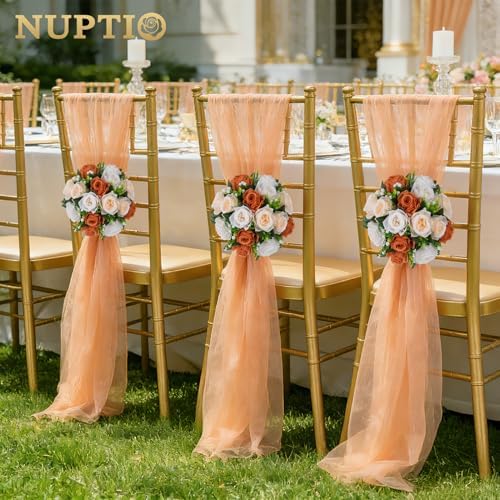 NUPTIO Terracotta Flower Ball Centerpieces: Floral Arrangements for Fall - Image 5