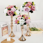 10Pcs Artificial Rose Balls for Centerpieces (Dusty Pink & White) - Image 5