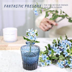 SUPMIND Glass Bud Vase Set of 12, Small Blue Flower Vases for Centerpieces - Image 6