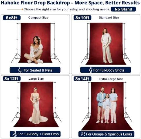 Abstract Photography Backdrop for Photoshoot 8x10ft,Red,No Stand - Image 2