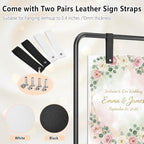 Wedding Welcome Sign Stand, Black Easel - Image 2