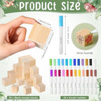 Tatuo 75 Pcs Baby Shower Party Block Games Sign to Decorate,Dinosaur - Image 3