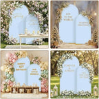 Toolterritary Metal Arch Backdrop Stand and Cover Set, 7.2FT, 6FT - Image 5